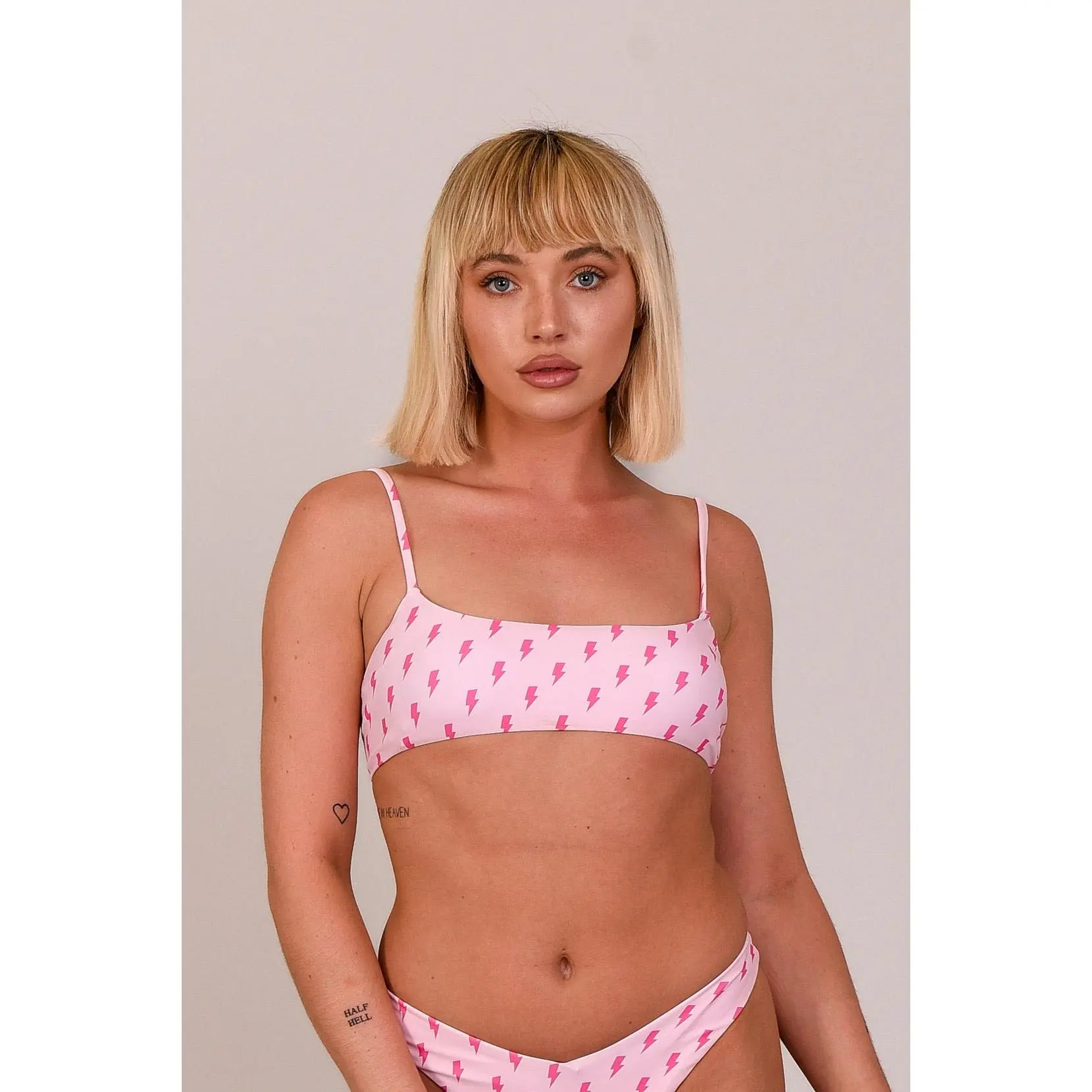 Strike of Luck Lace up Crop Bikini Top