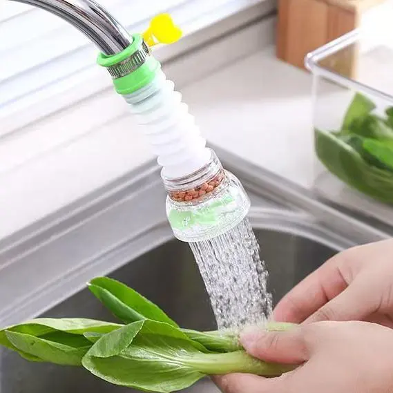 Universal Kitchen Faucet Splash Proof Head Spout Extender Filter Water Saver 2