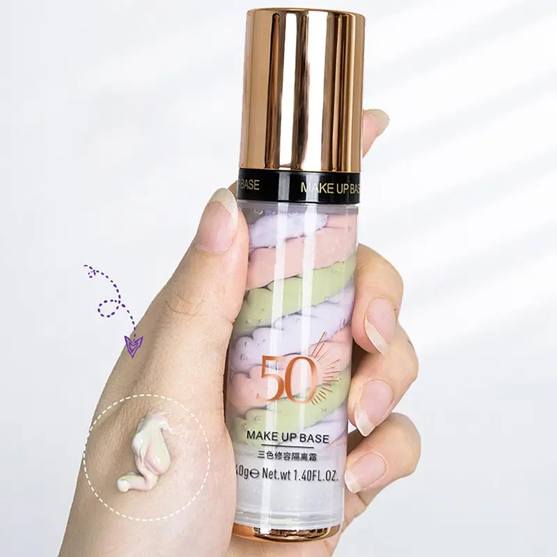 Skynest 2pcs Pore Primer, Color Correcting Facial Serum, Face Makeup Primer Base,Isolation Cream,Invisible Pore,Oil Control, Brightening Moisturizing Essence Concealer Foundation 7