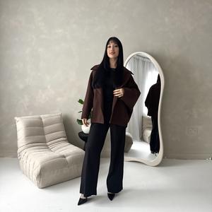 Ladie collar batwing pocket jacket onesize uk 6-14 fashion coat