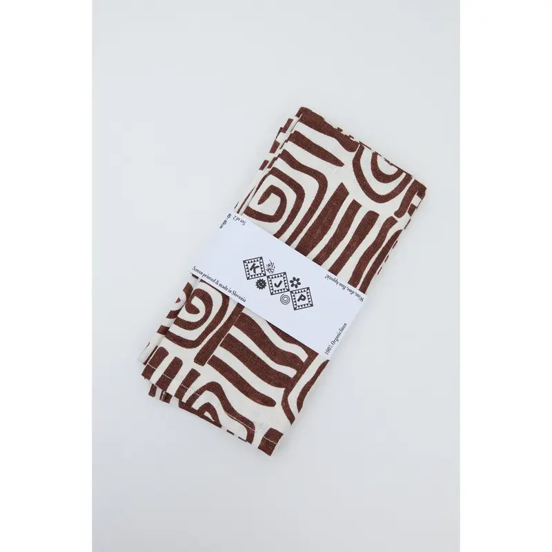 Athena Napkin Set | Cacao 0