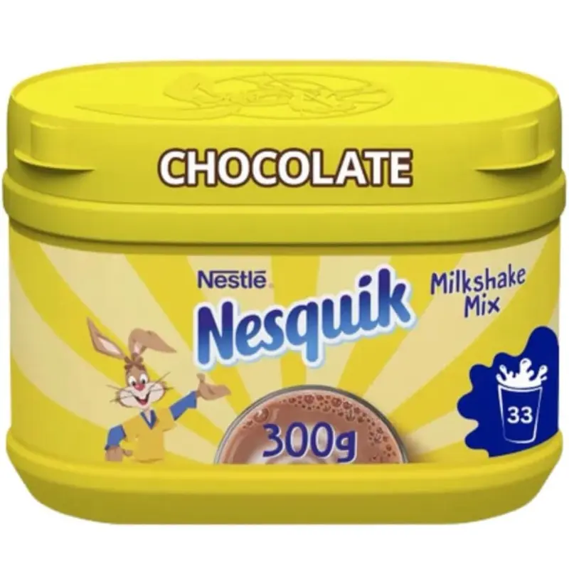 Nestle Nesquik Milkshake Mix Bundle 300g Strawberry & 300g Chocolate 2 Pack Beverage Creamy Cocoa 2