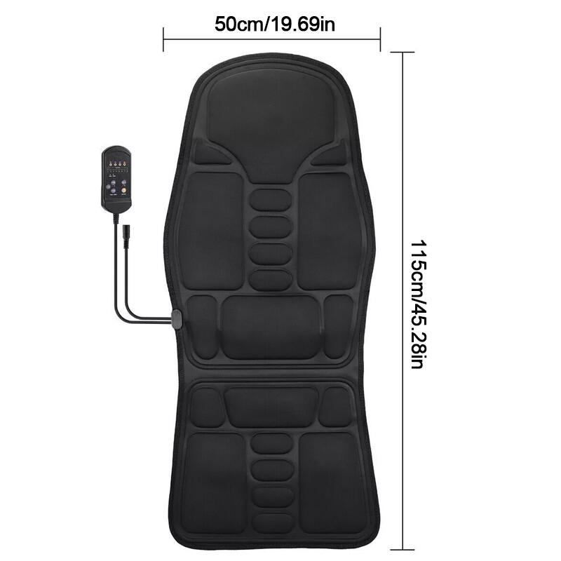 8 Modes Massage Cushion Full Back Car Chair-Seat Pad Mat Neck Heat Massager UK 8