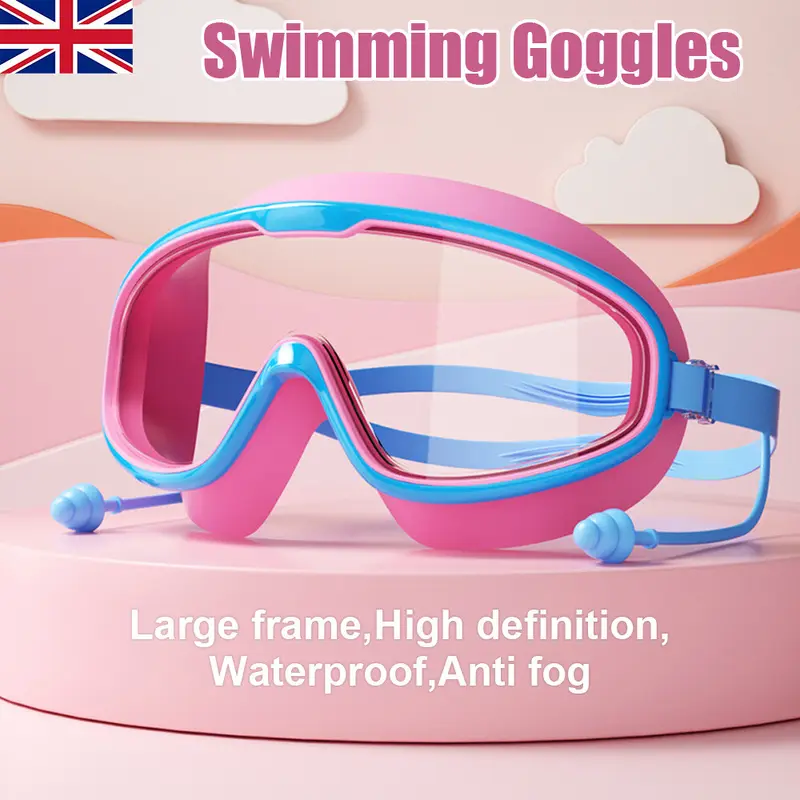 Kids Anti-Fog Swimming Goggles Pool Swim Adjustable Glasses Children Boys Girls 1