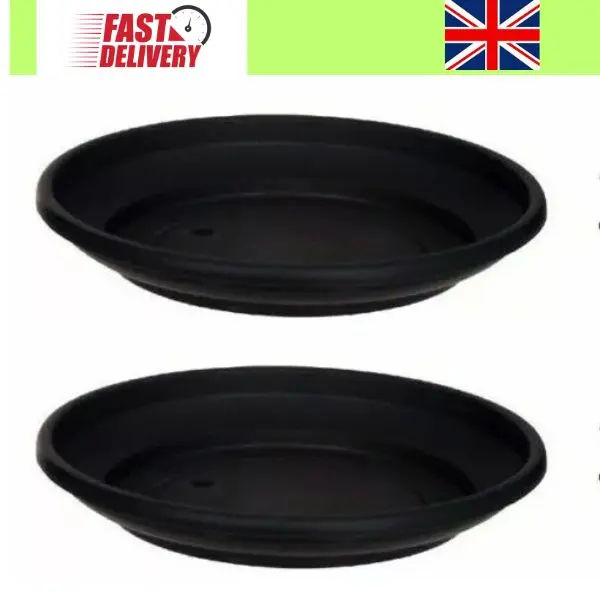 Plastic Saucer Base Round Plant Flower Pot Plate Water Drip Tray Planter Garden - Home Organizer 2
