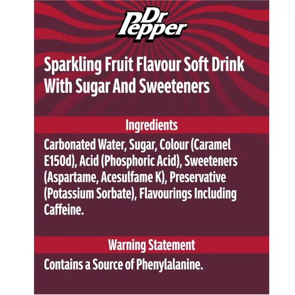 Dr Pepper Fizzy Drink 8 Pack – Bold Sparkling Fruit Flavour, 330ml Cans for Chilled Refreshment Anytime 5
