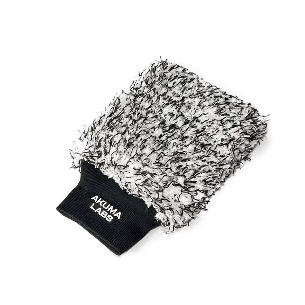 Yamako Premium Microfibre Car Wash Mitt - Scratch-Free & Versatile - Suitable for Cars, Motorbikes, Vans & Bikes