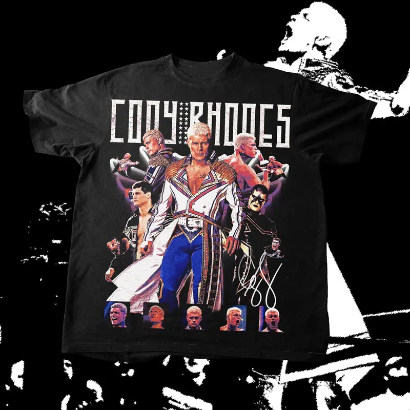 WWE Cody Rhodes Collection Cotton Gift For Fan S to 5XL Unisex T-shirt,  Vintage WWE Tee, Wrestlemania 41 Graphic Tee 0