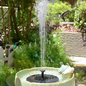 Solar Garden Fountain Pump, Outdoor Solar Bird Bath Fountain, Independent Floating Fountain for Garden, Patio, Yard, Pool