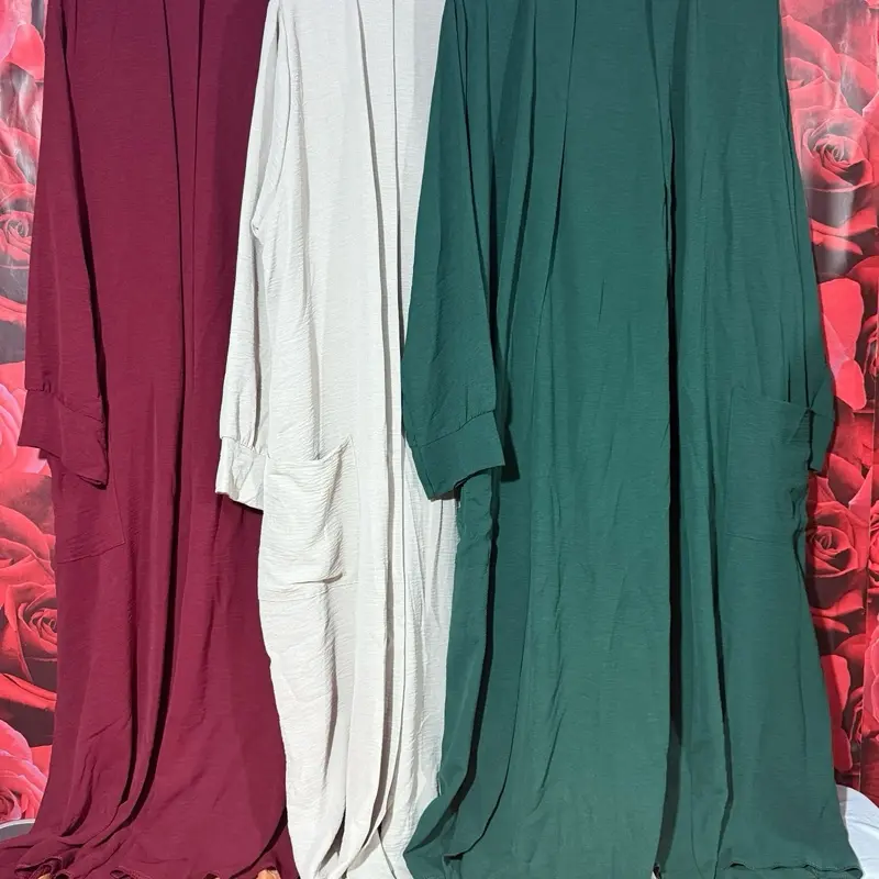 Summer Long Cardigans with Pockets for Women light matirial Womenswear Bag Breathable Jackets Coats Comfortable 3
