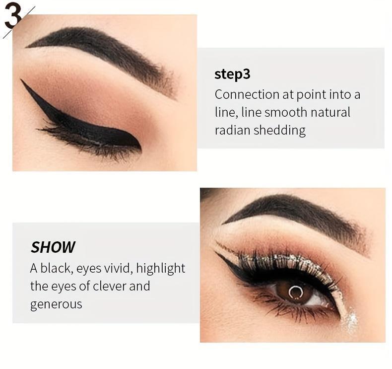Product Introduction of [Long-Lasting Sweat-Proof Eyeliner Formula] Long-Lasting Black Liquid Eyeliner with Fast Drying and Sweat-Proof Formula Lipliner Makeup Cosmetic 6