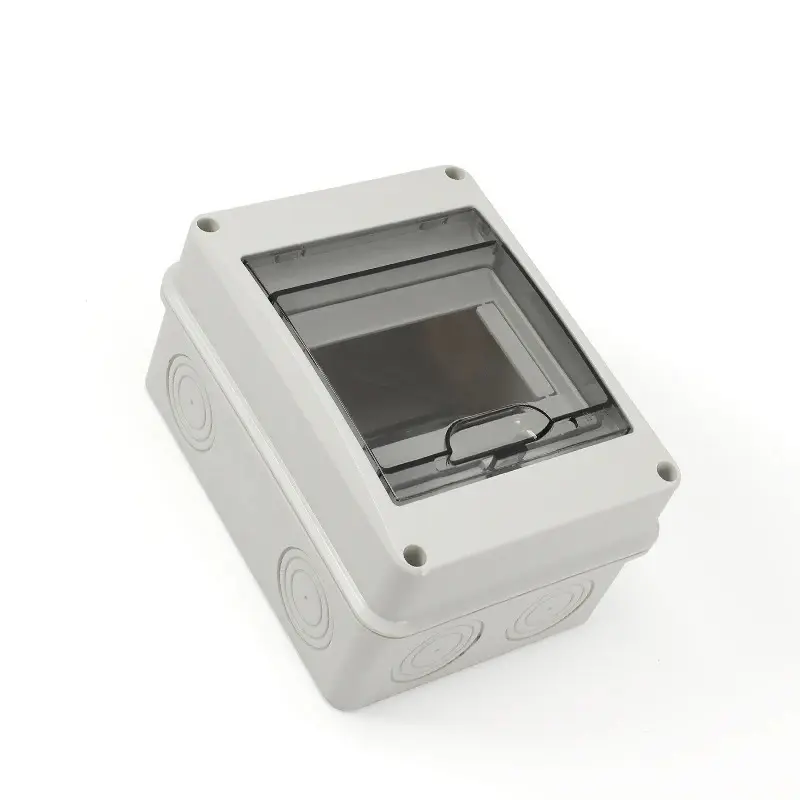 5Way Waterproof Distribution Box Circuit Breaker MCB Power Plastic Junction Wire Box IP65 Electrical Box 3