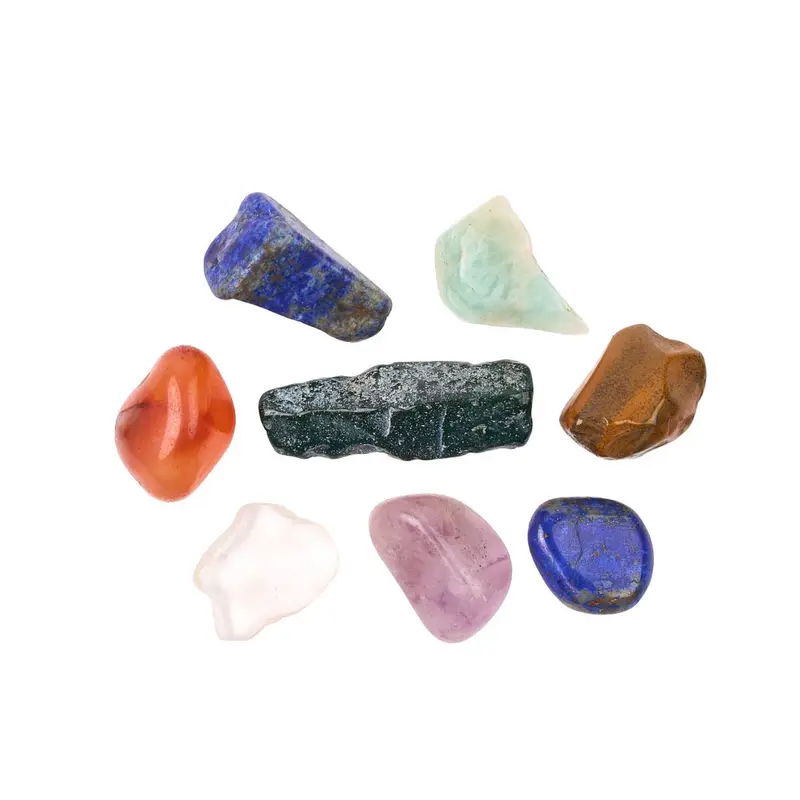 Crystal Chips Gemstone Tumblestone Mix Indian 4-15 mm 6