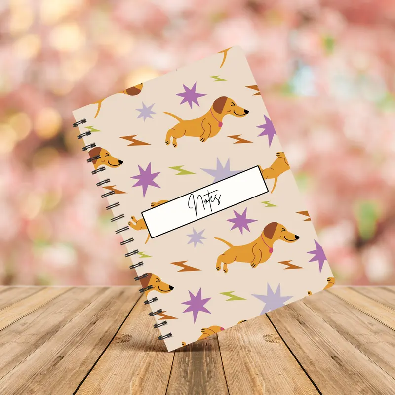 Dachshund Notebook A5 - Card Cover 7