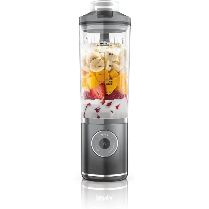 Blast Max Portable Blender, 570ml, Rechargeable Battery, Blending Cup & Leak-proof Lid, 3x Blend Functions, Makes Smoothies, Protein Shakes, Blends Ice & Frozen Fruit, Cool Grey BC251UKGY 0