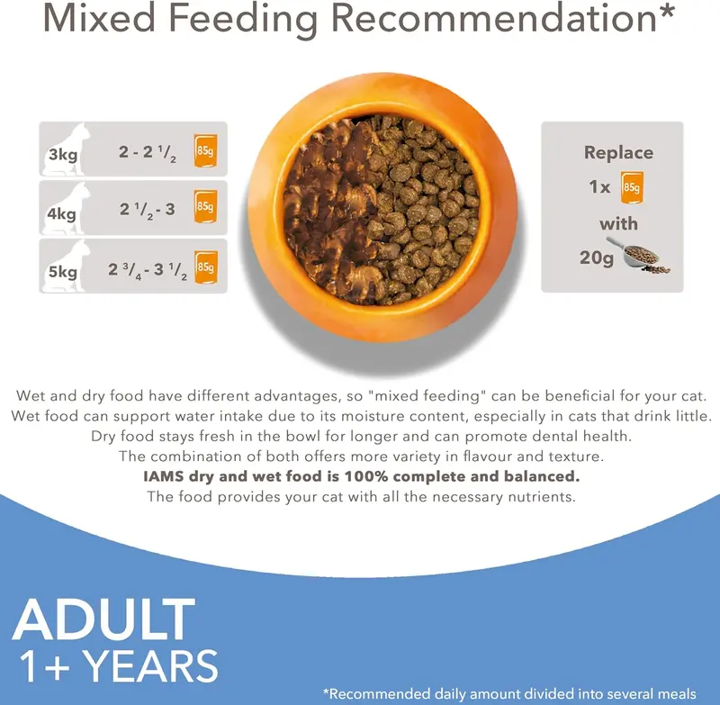 Delights Complete Wet Cat Food for Adult 1+ Cats Fish Variety in Gravy Multipack 12 x 85 g Pouches 4