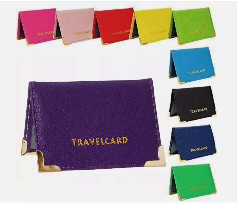 New PU Leather Travel Bus Rail Pass Card Holder Oyster Cover Case Holder WalletHISTORY 5
