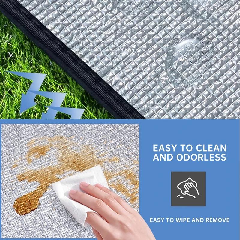 Double-Sided Waterproof Picnic Mat | Thick Moisture-Proof Camping Pad | Portable Beach & Tent Floor Mat | UK Outdoor Essential 4