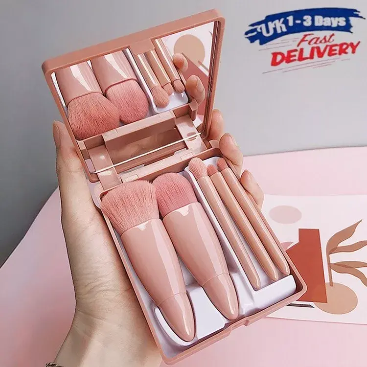 5x Kabuki Make up Brush Set Buffer Powder Contour Eyeshadow Makeup Brushes UK