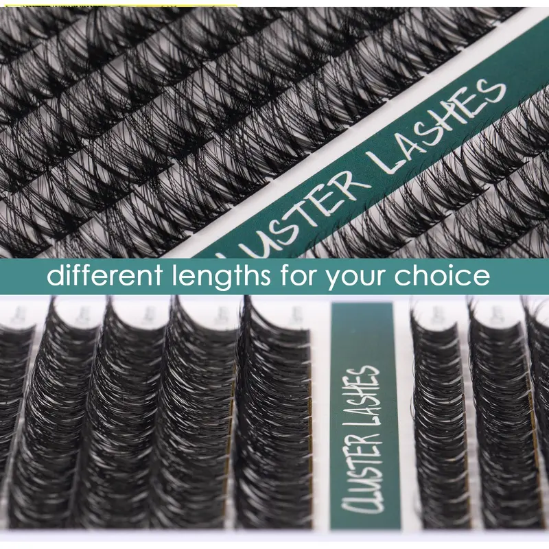 Individual Lashes SISILILY Cluster Lashes 144 Lash Clusters DIY Lash Extensions C D Curl Cluster Eyelashes Reusable False Eyelashes 3D Wispy Fluffy Individual Lashes 10-16mm Length (DM01plus-mix) 4