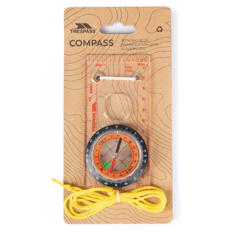 Trespass Multi Function Compass Magnifer Millimeter Rule Vastra 1