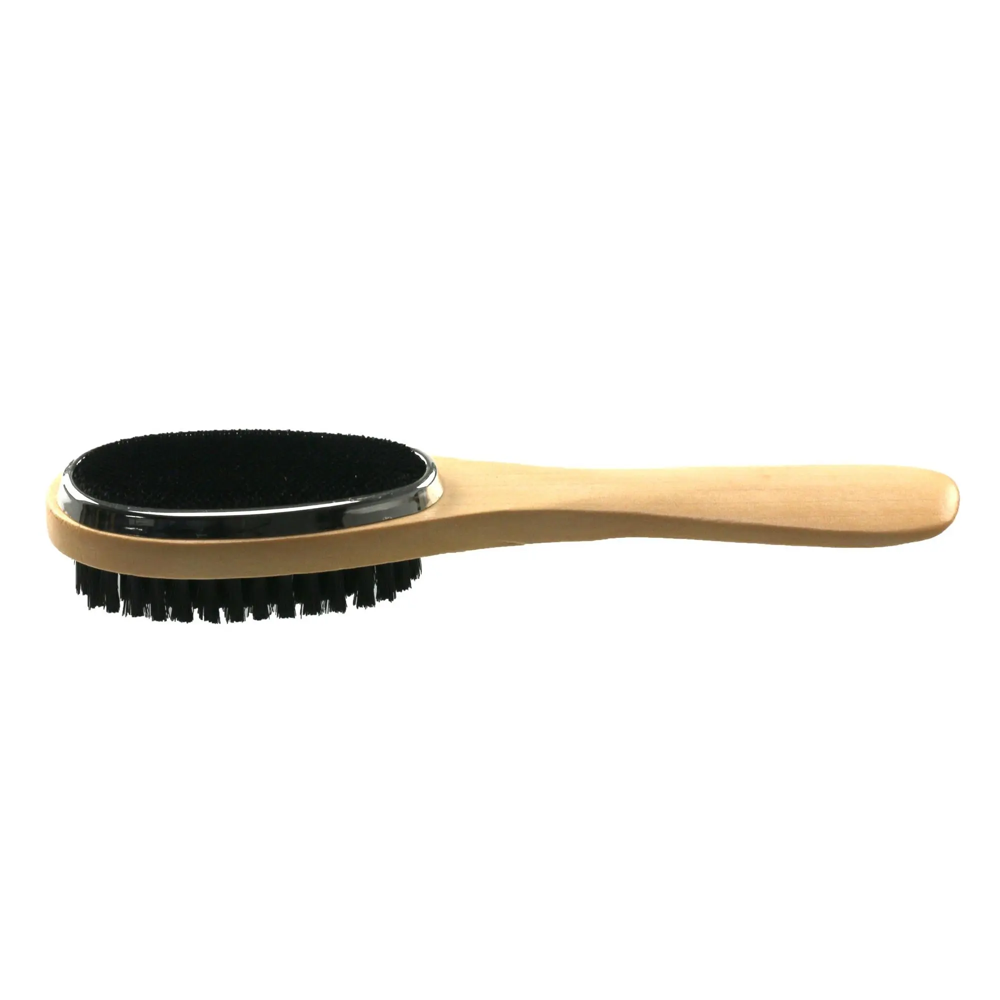 3 in 1 wooden clothes brush lint remover dog hair brush and shoe horn