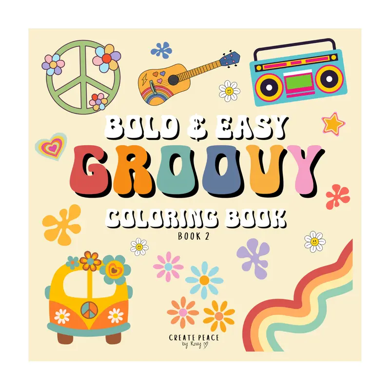 Bold & Easy Groovy: Colouring book (Book 2) 1