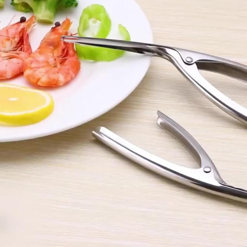 1pc Stainless Steel Shrimp Deveiner Tool - Ergonomic Handle, Efficient Seafood Prep for Easy Shelling & Cleaning, Kitchen Gadget 8