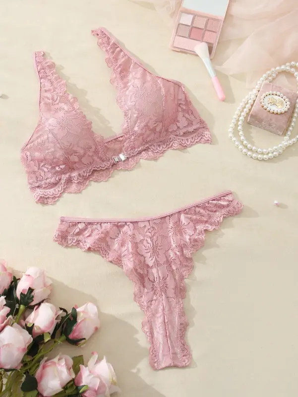 Ladies' Lace Underwear Set Lingerie, Bra & Panty Set 2