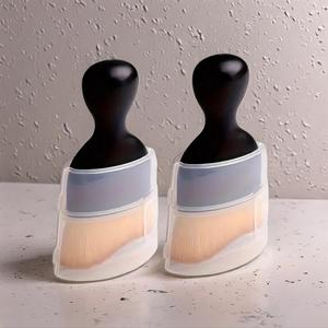 Premium Car Interior Cleaning Brush Set, 2 Counts Gentle Soft Bristles for Scratch-free Car Detailing Brushes, Car Detailing Kit, Comprehensive Auto Interior Dusting Tools with Protective Cover, Car Detailing Accessories