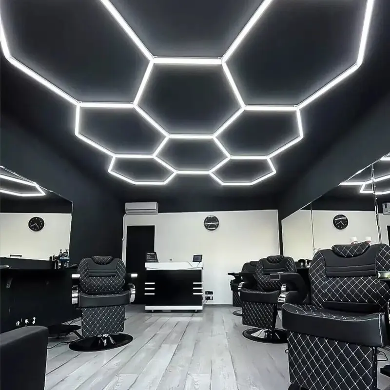 Honeycomb UK 5/8/14 Hexagon LED Garage Workshop Retail Light 2