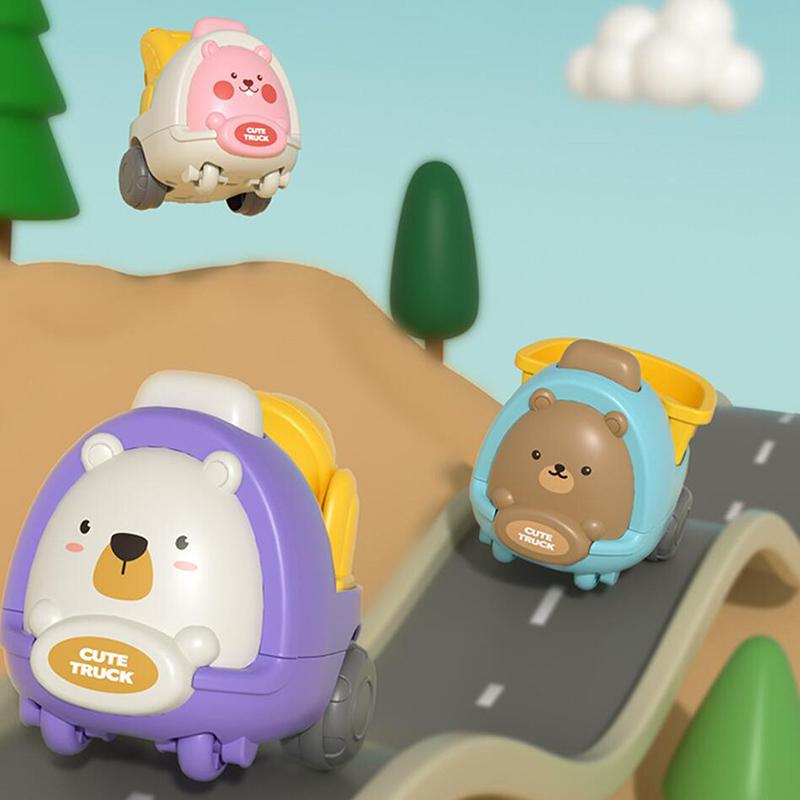 1 Piece Drop Resistant Car Children's Engineering Vehicles Pull Back Inertial Car Toy For 2-3 Year Old Boy Baby Children's Gift 3