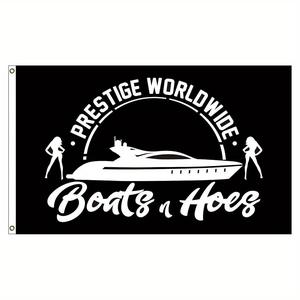 Ship & Letter Print Banner, 1 Count Wall Hanging Backdrop Banner Decoration for College Dorm Room Home Party Decor, Room Decor, Yard Sign Banner, Outdoor Banners, Party Decorations Banners, Wishing Banner