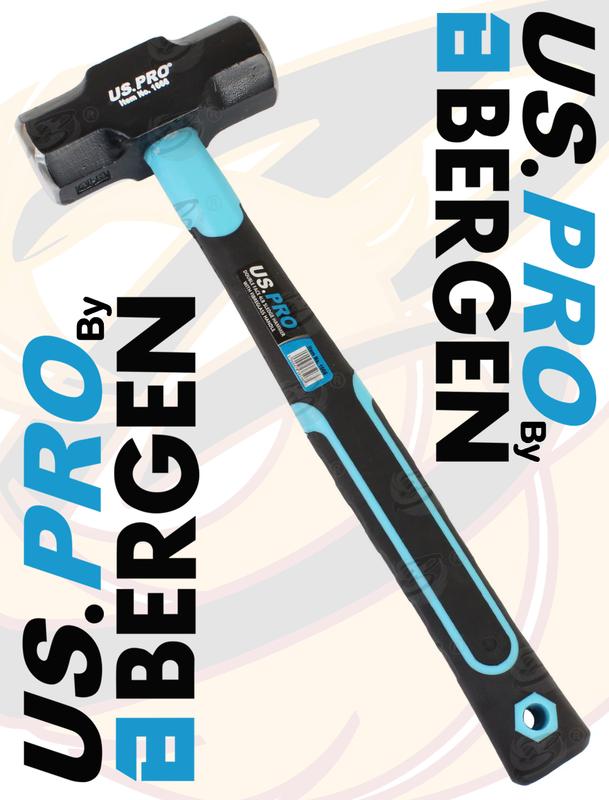 US PRO 4lbs Sledge Hammer 1.8kg Handle 14 inch Long Sledge Hammer Double Face 2