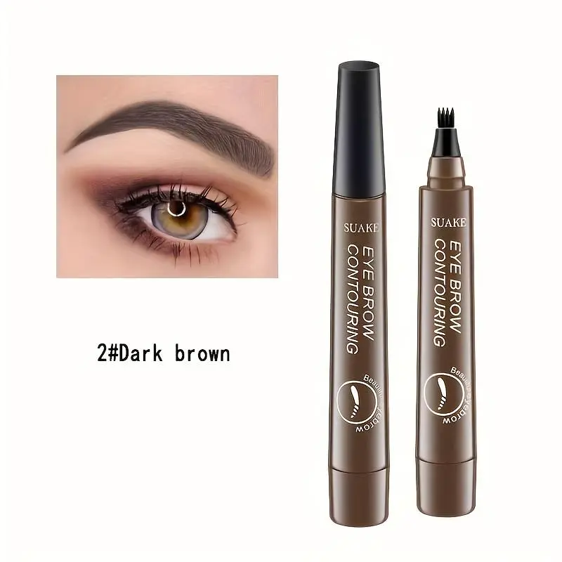 Waterproof 3D Liquid Eyebrow Pencil - Precision Contouring, Long-Lasting & Smudge-Proof, Sweat-Resistant for All Skin Types Makeup Cosmetic 4