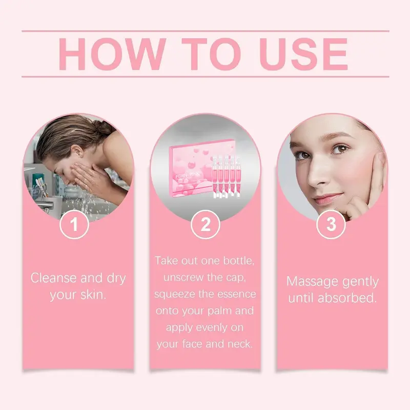 Salmon DNA PDRN Pink Serum & Emergency Repair and Firming Oil-Suspension Serum, for Fine Lines and Wrinkles, Improve Balance, Firmness and Elasticity for Youthful Skin 4