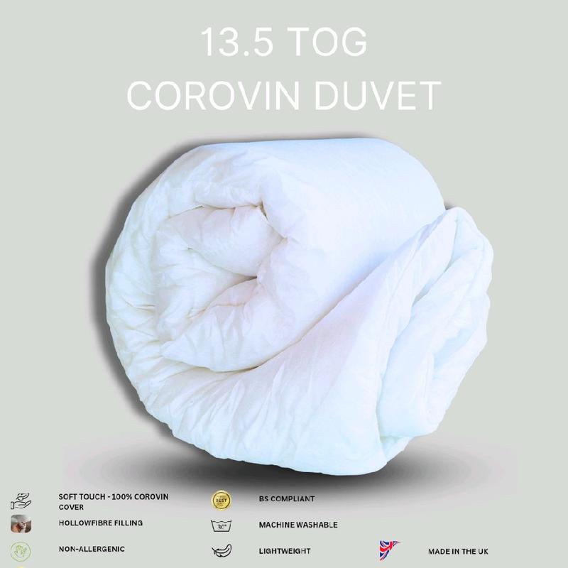Luxurious Corovin Winter 13.5 Tog Duvets –  Super Soft Cover, Comfort, Warm, Non-Allergenic, Easy Care, Single, Double, King, Super King duvet 3
