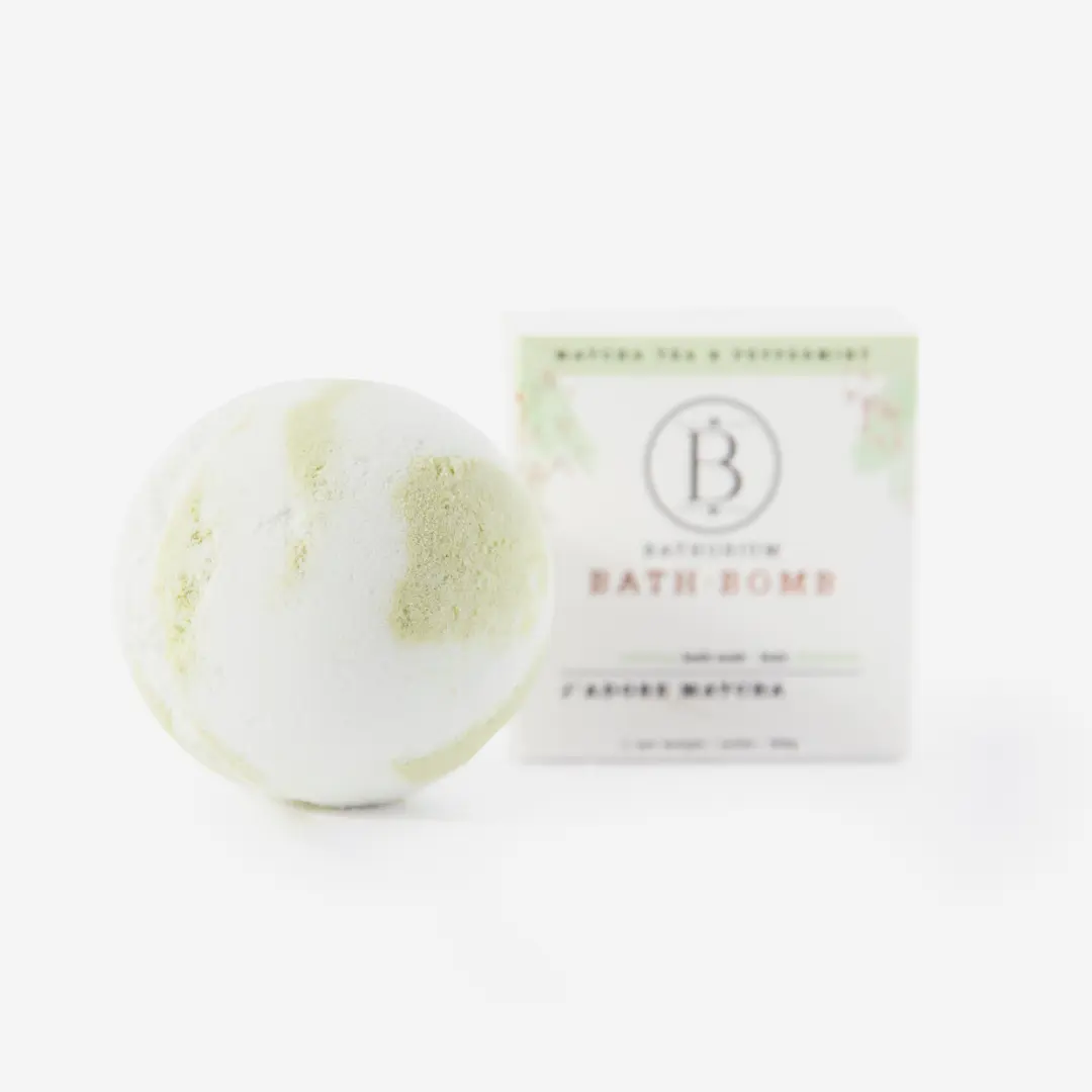J'adore Matcha Bath Bomb - Luxurious Soothing Bath Product with Natural Ingredients Body Care Clay Moisturize Exfoliate