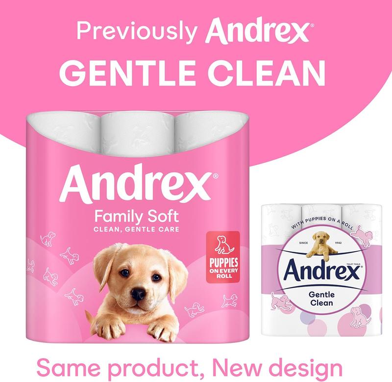 Family Soft Toilet Paper 24 Rolls (Previously Andrex Gentle Clean) Gentle on your Family’s skin– Pack of 24 Toilet Rolls, 170 sheets Per Roll, FSC Certified 4