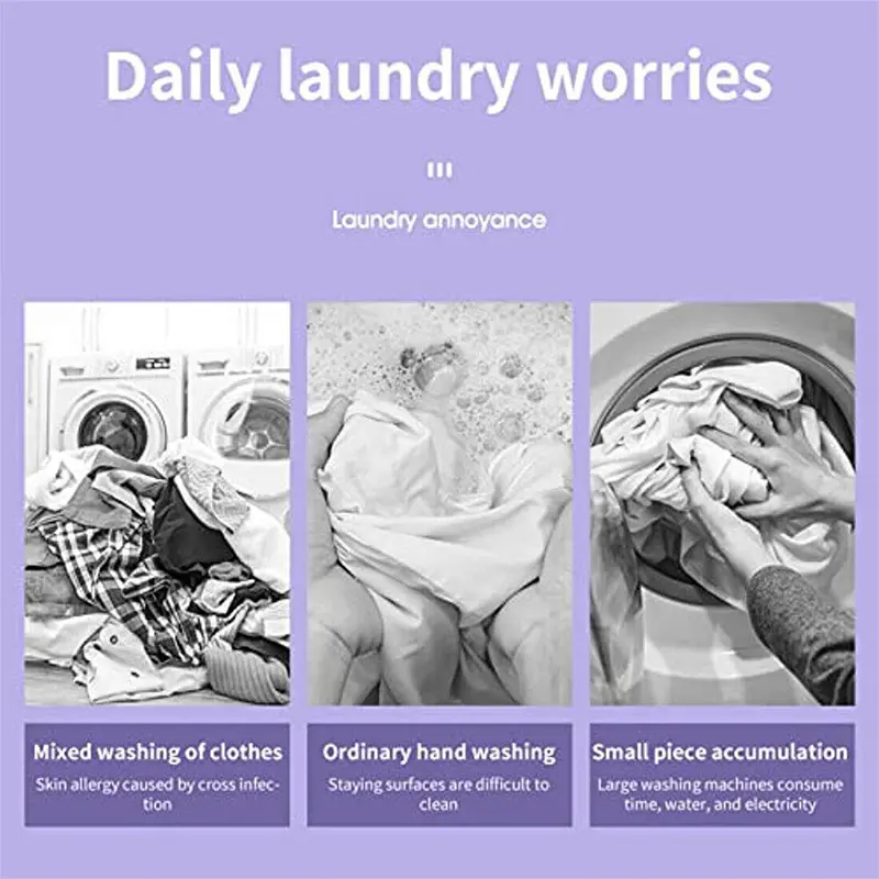 Portable Washing Machine Mini Washer Foldable Washer and Spin Dryer Travel UK 5