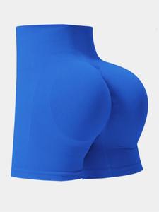 Women's Solid High Waist Gym Shorts, Comfy Breathable Skinny Shorts for Yoga Gym Workout, Ladies Sportswear for Summer, Athletic Shorts