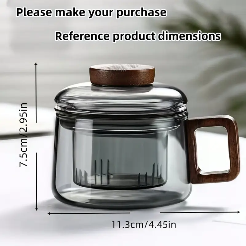 Rainbow Snowman  A Reusable, Heat - Resistant Glass Tea Cup Featuring an Infuser, Perfect for Loose - Leaf Tea and Suitable for Versatile Use at Home or in the Office 3