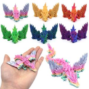 3D Printed Dragon Statue, 1 Count Creative Desktop Decoration, Room Decoration, Home Living Room Decoration, Funny Holiday Gift