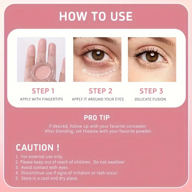 (Giveaway) Full coverage eye concealer - Perfectly hides wrinkles and dark circles, 12-hour waterproof cream, making your eyes flawless Foundation Makeup 1