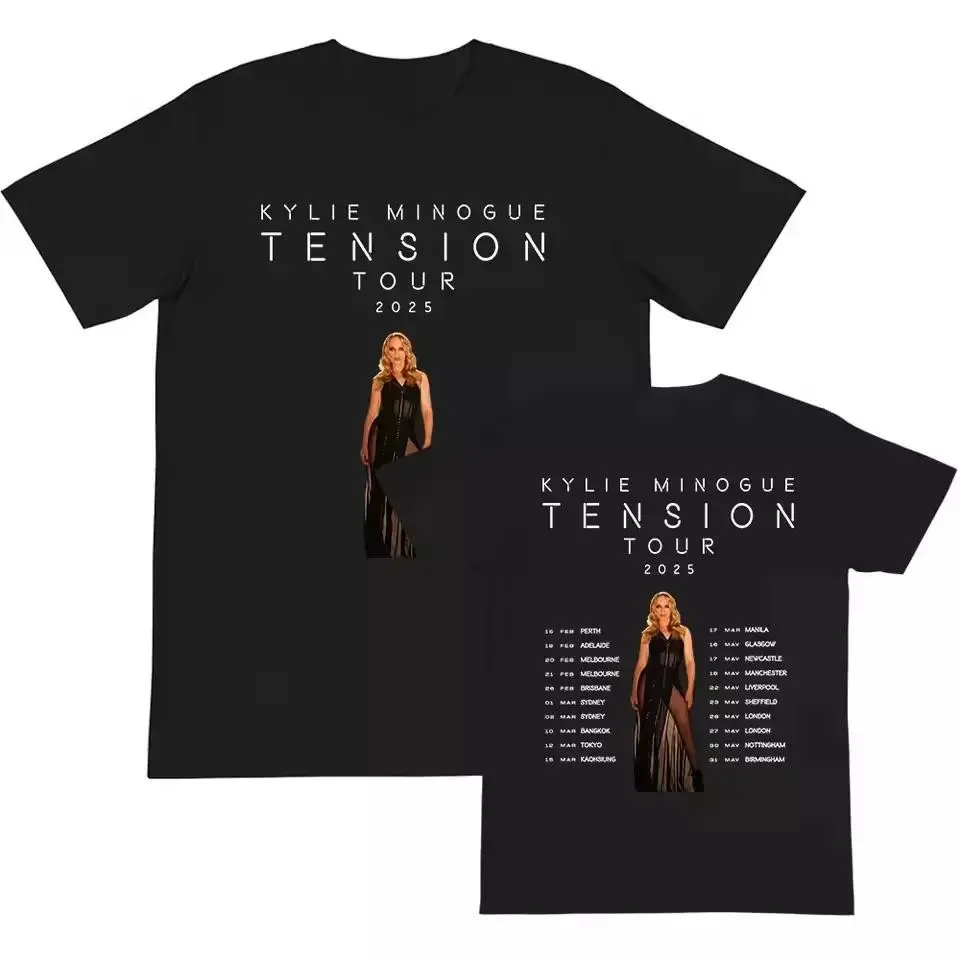 Kylie Minogue Tension Tour 2025 Unisex T-Shirt Size