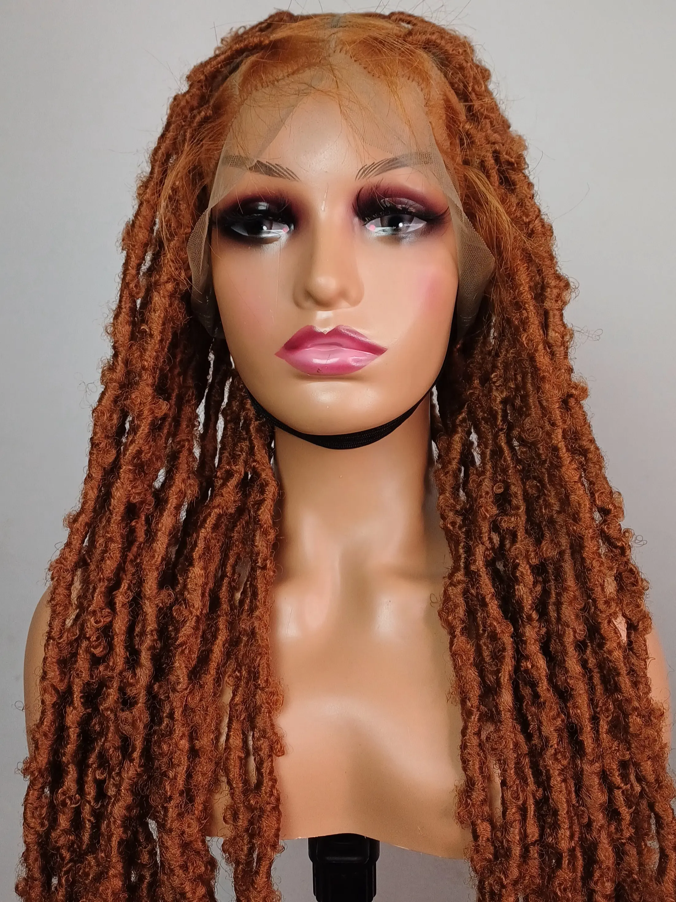 36" Butterfly Locs Braid, 360 Full Lace Braided Wig