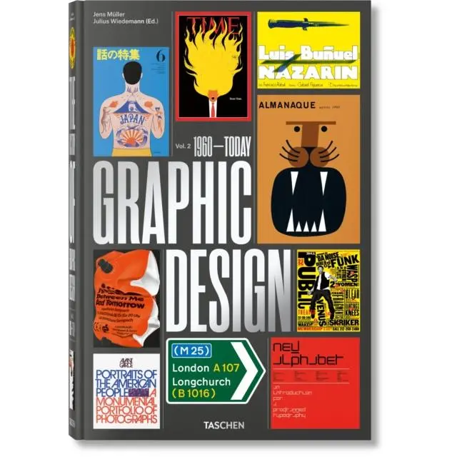 The History of Graphic Design. Vol. 2. 1960–Today - Hardback Book - by Jens Muller - 9783836570374 - Taschen GmbH 0