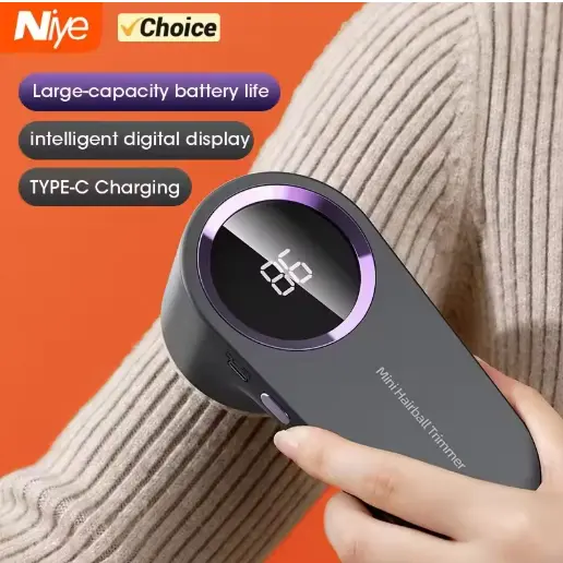 Digital Electric Lint Remover for Clothing - USB Rechargeable Pellet Fluff Fabric Shaver 4