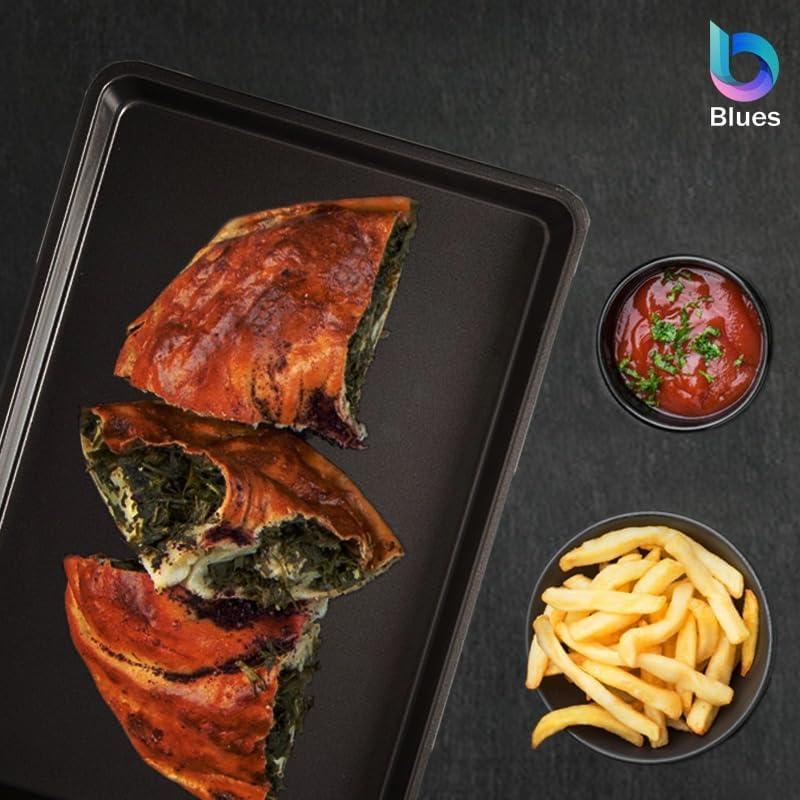 Non Stick Baking Trays for Oven Non Stick, Set of 3 Baking Trays, Baking Sheet, Oven Trays, Cooking Tray, Baking Tray,(32x23x1.5 cm) 2
