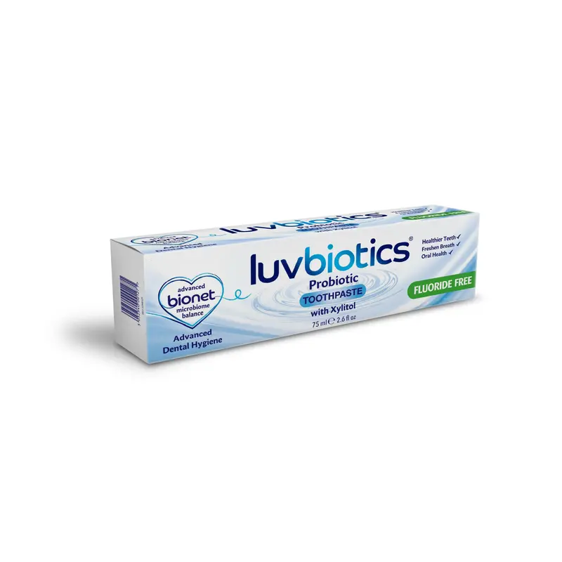 Luv Biotics Fluoride Free Toothpaste with Oral Probiotics, Xylitol & Aloe Vera – 75ml 0